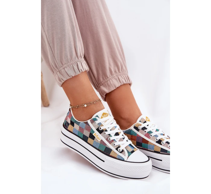 Vzorované Dámské Tenisky Na Platformě model 21693962 Multikolor - Lee Cooper