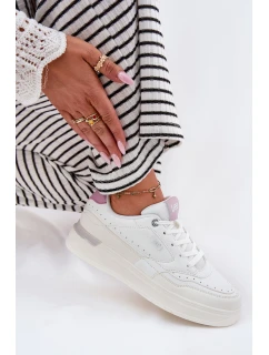 Dámské Tenisky Na Platformě  WOMEN LOW Bílé model 21695018 - Lee