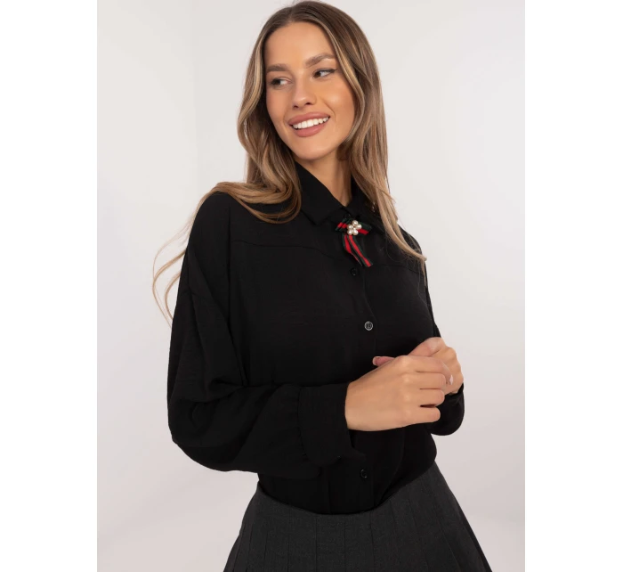 Koszula MI KS model 21798086 czarny - FPrice Koszula MI KS model 21798086 czarny - FPrice