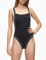 Jednodielne plavky KW0KW00971-BEH čierna - Calvin Klein