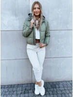 Dámská prošívaná bunda zelená Dstreet model 21971038 - FashionStreet