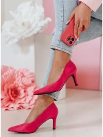 Dámské lodičky na vysokém podpatku fuchsia Dstreet model 21984522 - FashionStreet