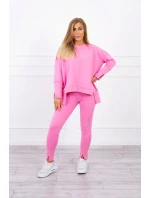 Souprava s oversize halenkou světle růžová Souprava s oversize halenkou světle růžová