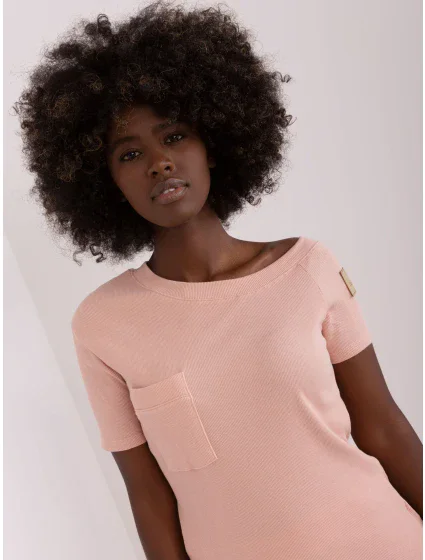 Bluzka TW BZ model 18730005 jasny różowy - FPrice Bluzka TW BZ model 18730005 jasny różowy - FPrice