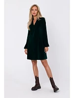 M767 V-neckline dress - green