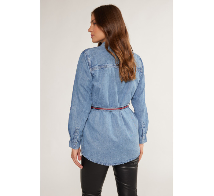 Monnari Blúzky Dámska džínsová košeľa Modrá