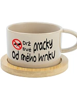 HOLD YOBS BY MY BREAD - pohár na krémové makrónky 200 ml