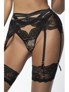 Dámske tangá String V-10718 Black with beige - Axami
