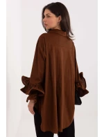 Košeľa s dlhým rukávom model 222314 Taliansko Moda Košeľa s dlhým rukávom model 222314 Taliansko Moda