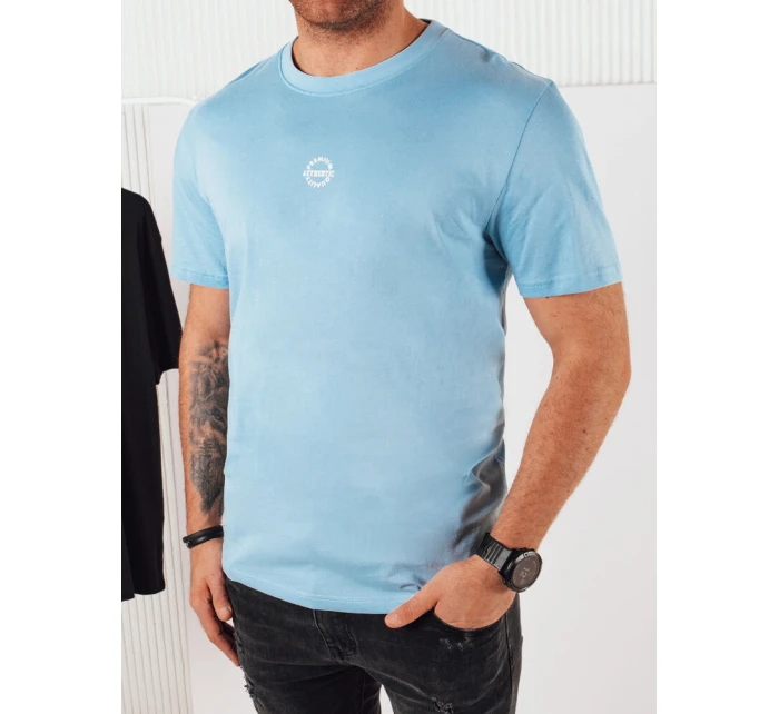 Pánské modré tričko s potiskem Dstreet model 21974951 - FashionStreet