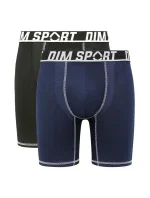Pánské sportovní boxerky 2 ks DIM SPORT LONG BOXER 2x - DIM SPORT - černá