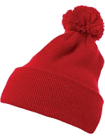 Pletená čepice s bambulí red model 22412010 - Flexfit Pletená čepice s bambulí red model 22412010 - Flexfit