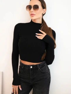 Dámske pruhované šaty s rolákom a ozdobnými gombíkmi bordovej farby