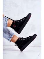 Dámské vysoké tenisky model 21581984 černá - Cross Jeans Dámské vysoké tenisky model 21581984 černá - Cross Jeans