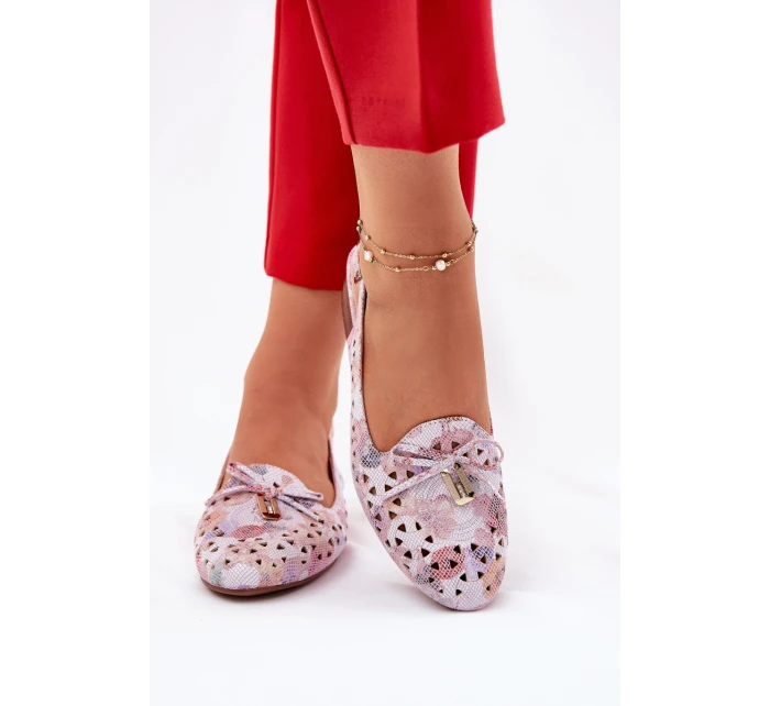 Ażurowe Baleriny Z Odkrytą Piętą Multikolor Navinnia Ażurowe Baleriny Z Odkrytą Piętą Multikolor Navinnia
