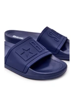 Klapki Męskie Big Star Gumowe Granatowe DD174688