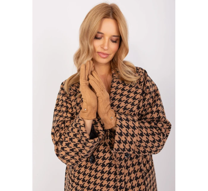 Rękawiczki AT RK model 19069214 camelowy - FPrice