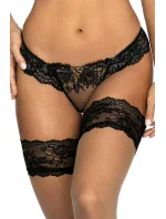 Čipkované tangá V-9498 čierno/béžové - Axami Čipkované tangá V-9498 čierno/béžové - Axami