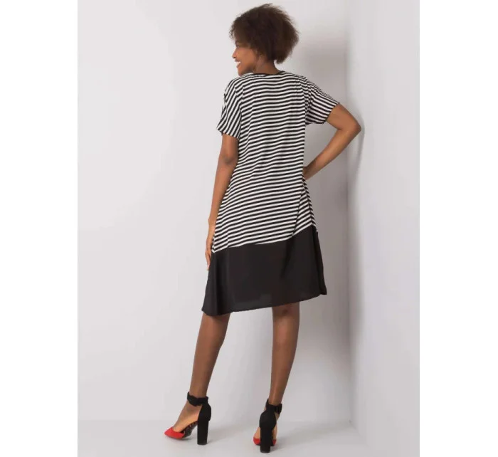 Dámské šaty model 21173168 Černá s bílou - FPrice