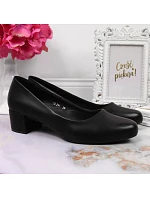 Dámske lodičky na podpätku SK354A čierne - Sergio Leone