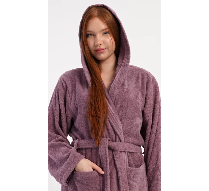 Dámsky dlhý župan s kapucňou Heather