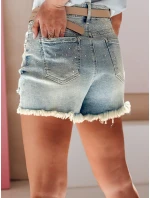 Dámské džínové šortky se zirkony A STAR modré Dstreet model 21987647 - FashionStreet