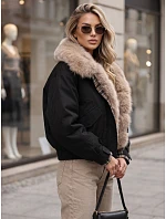 Krótka kurtka damska z  czarna model 22341047 - FashionStreet