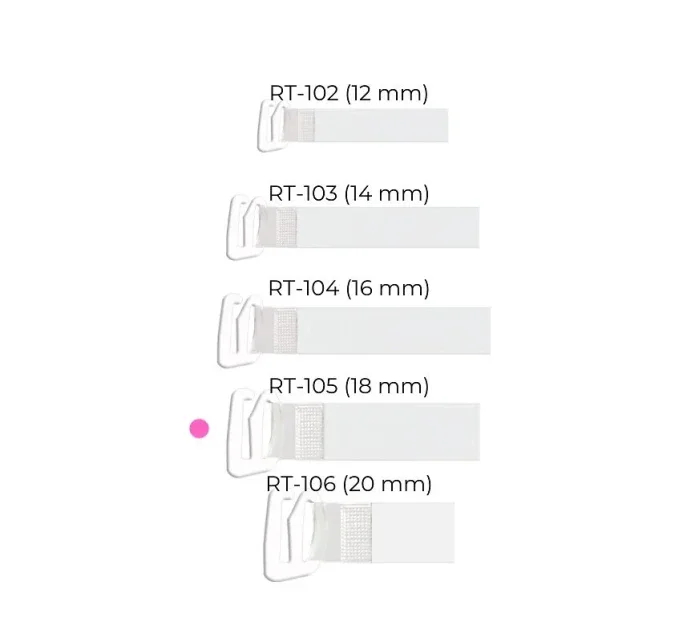 Julimex RT 105 silikónové remienky s kovovou prackou 18 mm Julimex RT 105 silikónové remienky s kovovou prackou 18 mm
