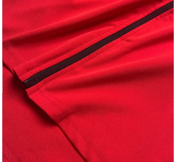 Červená mikina s asymetrickou spodní částí model 17059076 - J.STYLE Červená mikina s asymetrickou spodní částí model 17059076 - J.STYLE