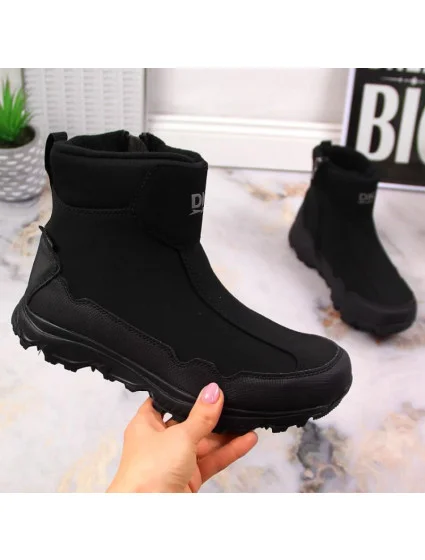 DK Jr model 21787601 nepromokavé zateplené sněhové boty černé - Inny