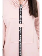 Šaty s kravatou tmavě pudrově růžové Šaty s kravatou tmavě pudrově růžové