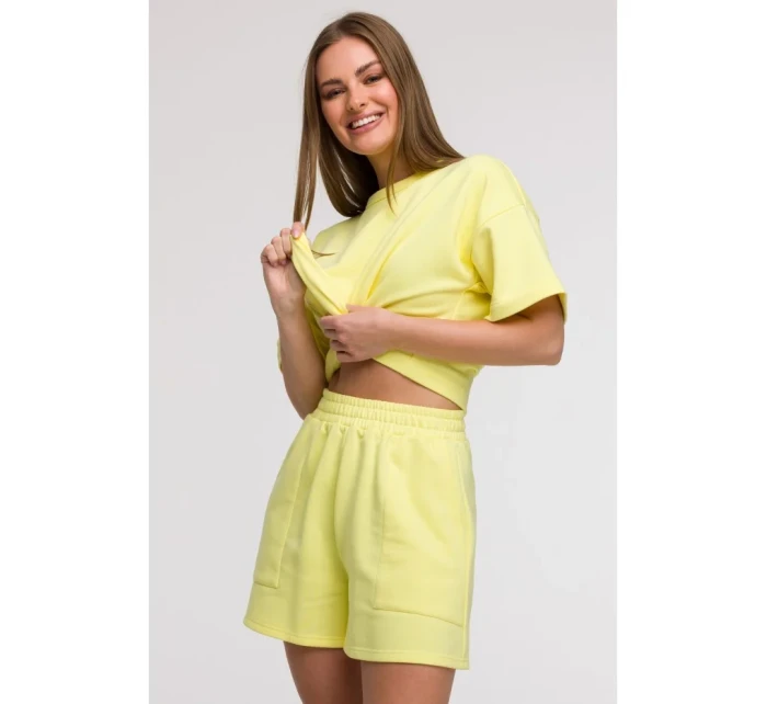 Šortky s kapsami s nášivkami model 21047230 - BeWear