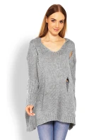 Dlhý sveter model 114560 PeeKaBoo