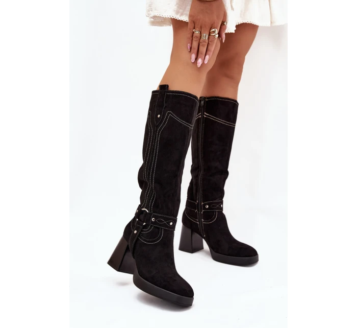 Topánky na podpätku model 216796 Krok vo veľkom štýle