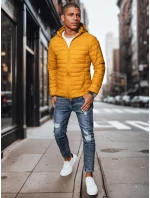 Pánská přechodná prošívaná bunda žlutá Dstreet model 21968268 - FashionStreet