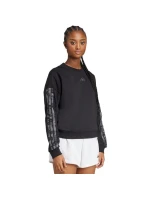 Dámska mikina adidas Animal Print 3-Stripes French Terry Sweatshirt black JM1835