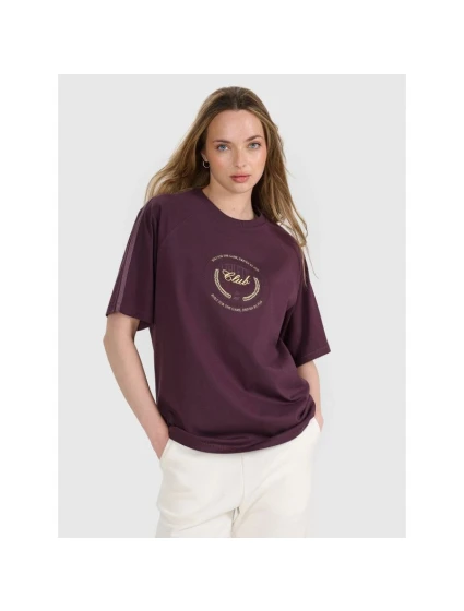 Dámské tričko oversize s potiskem model 21816645 - 4F Dámské tričko oversize s potiskem model 21816645 - 4F