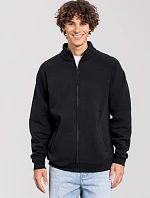 Fruit of the Loom Iconic Premium Sweat Jacket Mikina z hrubej bavlny 16.2290 čierna