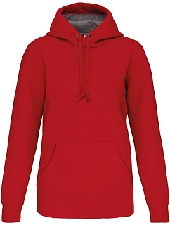 K 443 Mikina s kapucí z těžké bavlny model 22509211 red - Kariban