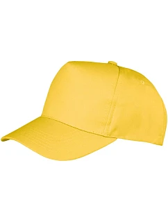 Result Headwear RC 084X 5-panelová čiapka s kšiltom 28.084X žltá