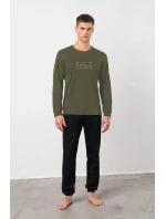 Pánské bavlněné pyžamo s manžetami model 20808041 - Vamp