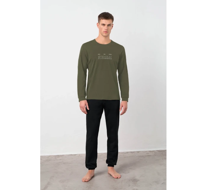 Pánské bavlněné pyžamo s manžetami model 20808041 - Vamp