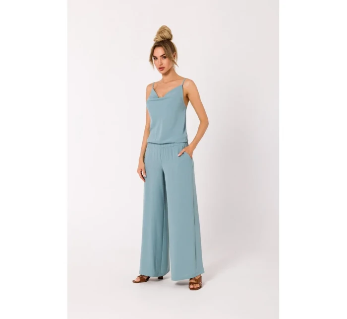 model 18383413 Kombinéza se špagetovými ramínky agave - Moe model 18383413 Kombinéza se špagetovými ramínky agave - Moe