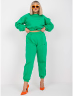 Zelená tepláková súprava s nohavicami Maleah
