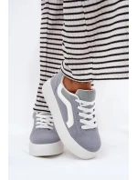 Dámske tenisky na platforme - modré Tellnira