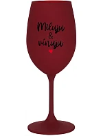 I LOVE & WINE - burgundský pohár na víno 350 ml