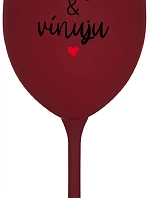 I LOVE & WINE - burgundský pohár na víno 350 ml