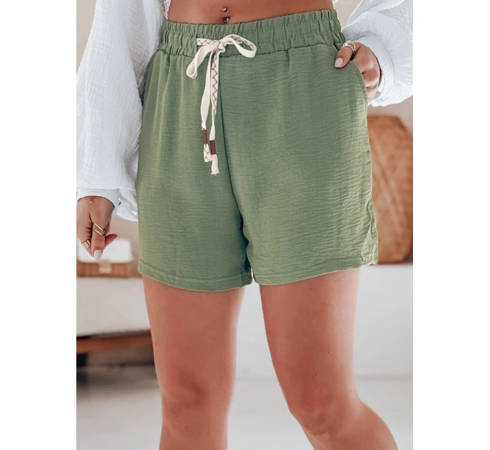 Dámske šortky NOT TOMORROW green FashionStreet SY0448 Dámske šortky NOT TOMORROW green FashionStreet SY0448