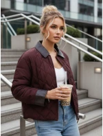 Kurtka przejściowa damska pikowana bordowa model 22025099 - FashionStreet