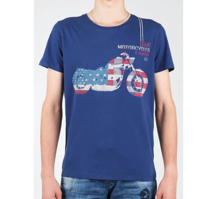 Tričko Wrangler S/S Biker Flag Tee W7A53FK 1F Tričko Wrangler S/S Biker Flag Tee W7A53FK 1F
